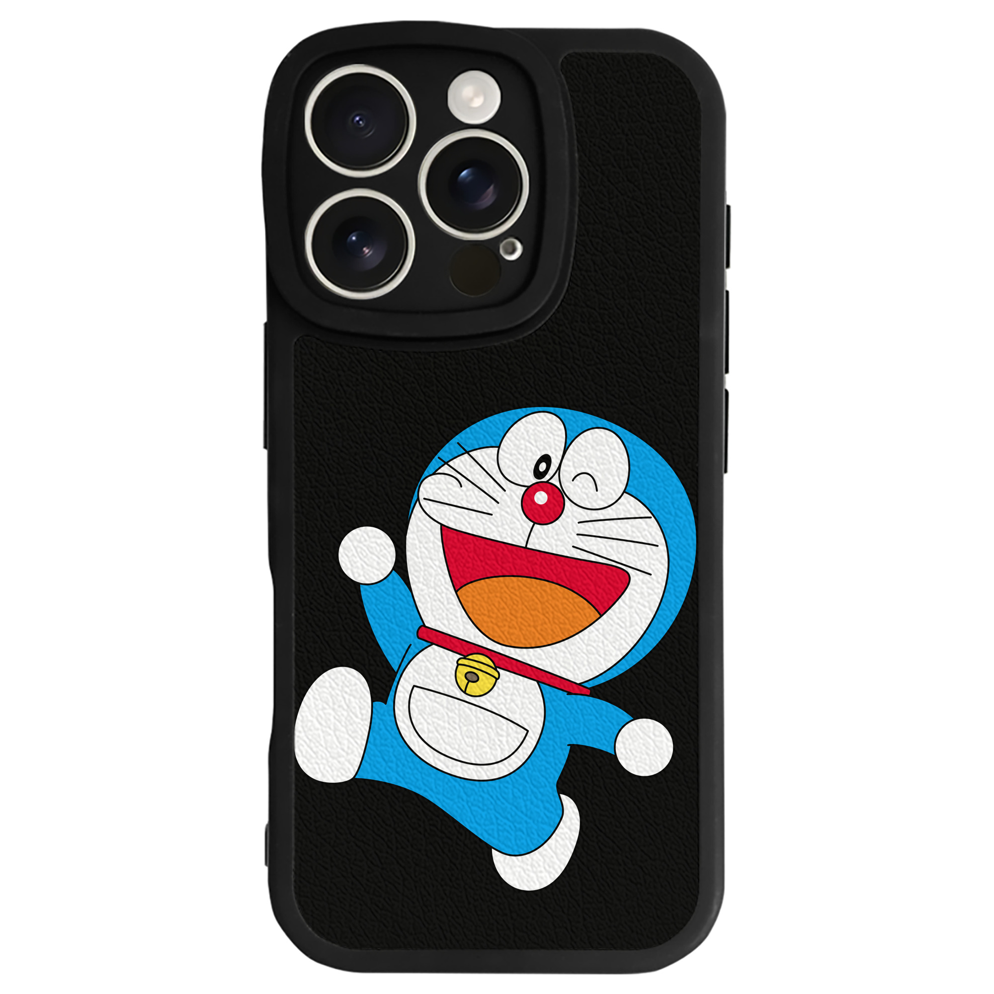 （画像用） ドラえもん Doraemon 【iPhone 16シリーズ対応】シリコンスマホケース（レザー調） 材質：シリコン